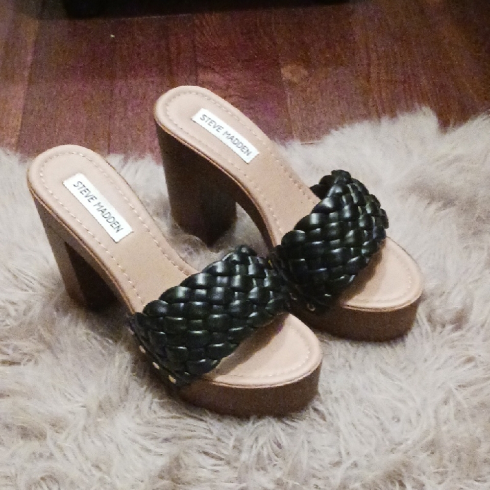 Women's Black  Mules Steve Madden